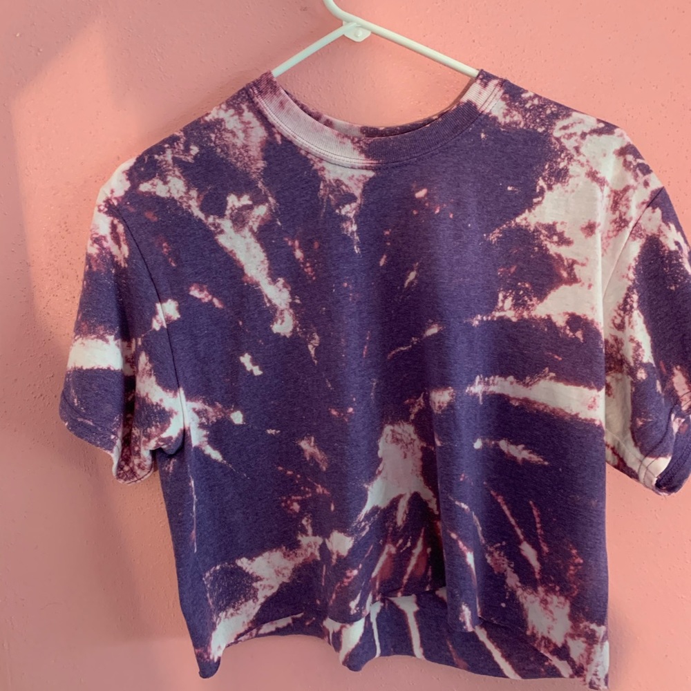 tie dye crop top